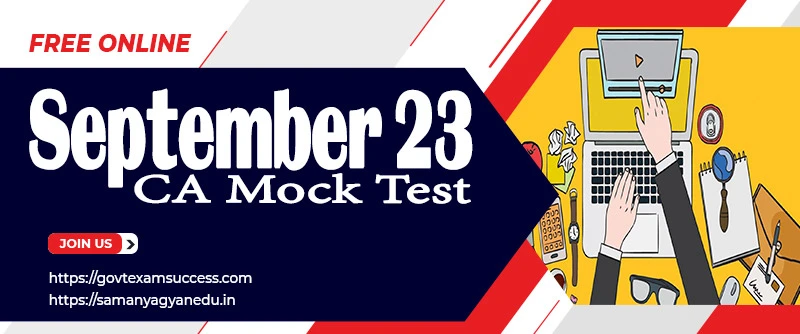 Free Online September 23 CA Mock Test