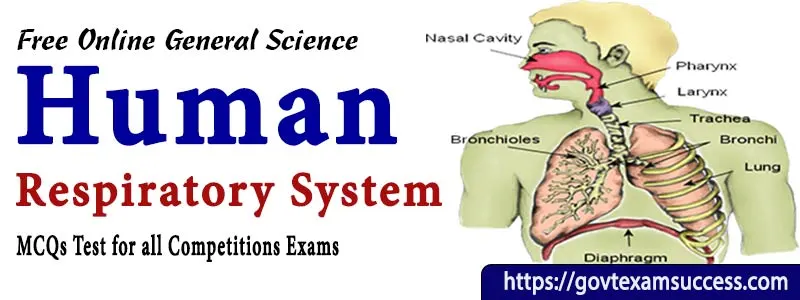 Human Respiratory System MCQ Test in Hindi