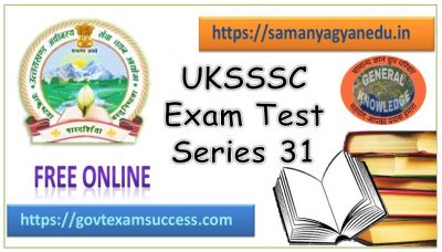 Free Online UKSSSC Forest Inspector Test Series 31